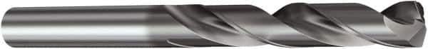 Sandvik Coromant - 17.07mm 140° Solid Carbide Screw Machine Drill Bit - TiAlN Finish, Right Hand Cut, 73mm Flute Length, 123mm OAL, Straight Shank - Exact Tool & Supply