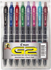 Pilot - Conical Roller Ball Pen - Assorted Colors - Exact Tool & Supply
