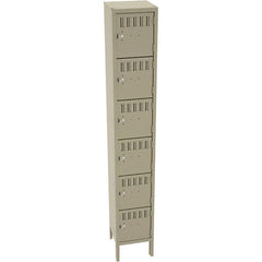 Tennsco - 6 Door, 6 Tier, Locker - Exact Tool & Supply