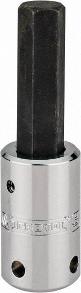 Proto - 1/2" Drive, 9/16" Hex Bit Socket - 3-5/8" OAL, 1-7/8" Bit Length, Tethered - Exact Tool & Supply