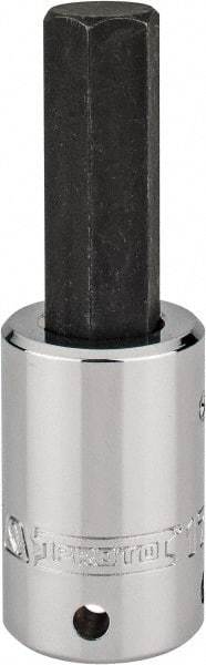 Proto - 1/2" Drive, 17mm Hex Bit Socket - 4" OAL, 2" Bit Length, Tethered - Exact Tool & Supply