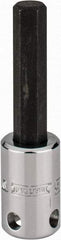 Proto - 3/8" Drive, 9mm Hex Bit Socket - 2-23/32" OAL, 1-5/8" Bit Length, Tethered - Exact Tool & Supply