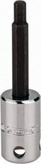 Proto - 3/8" Drive, 3/16" Hex Bit Socket - 2-23/32" OAL, 1-5/8" Bit Length, Tethered - Exact Tool & Supply