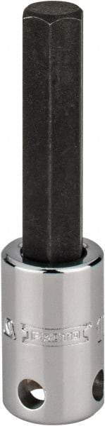 Proto - 3/8" Drive, 10mm Hex Bit Socket - 2-23/32" OAL, 1-5/8" Bit Length, Tethered - Exact Tool & Supply