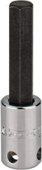 Proto - 3/8" Drive, 10mm Hex Bit Socket - 2-23/32" OAL, 1-5/8" Bit Length, Tethered - Exact Tool & Supply