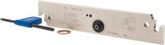 Iscar - 1.26" Blade Height, 0.205" Blade Width, 6.2992" OAL, Neutral Cut, Double End Indexable Cut-Off Blade - TGFH Blade, JetHPLine, Tang-Grip Series - Exact Tool & Supply