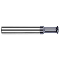 Harvey Tool - 5/64° 5/64" Cut Diam, 0.043" Cut Width, 1/8" Shank, Solid Carbide Double-Angle Cutter - Exact Tool & Supply