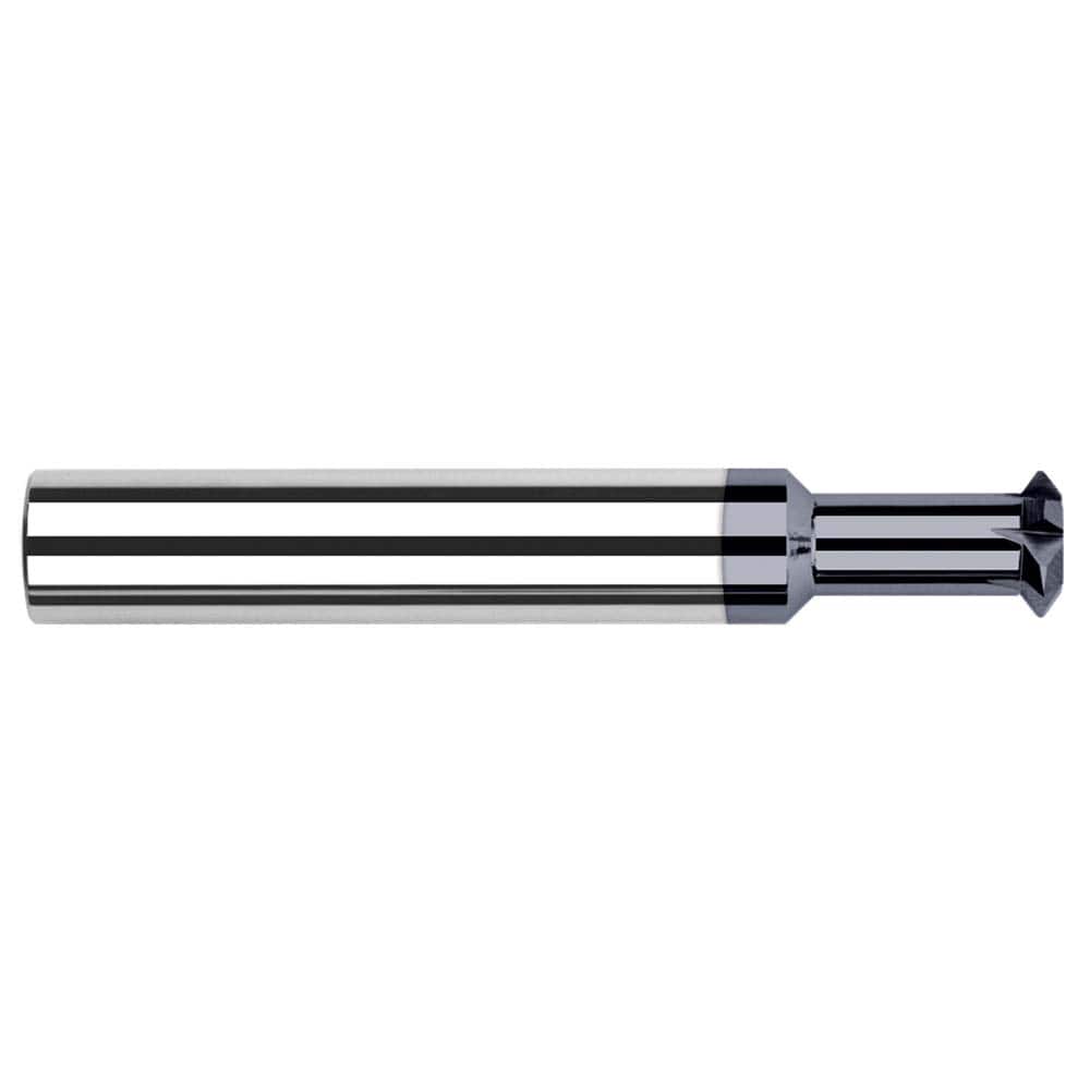 Harvey Tool - 1/8° 1/8" Cut Diam, 0.042" Cut Width, 1/8" Shank, Solid Carbide Double-Angle Cutter - Exact Tool & Supply