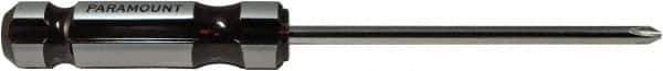 Paramount - #3, 10-11/16" OAL, Standard Phillips Screwdriver - 6" Blade Length, Round Shank, Acetate Handle - Exact Tool & Supply
