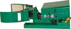 Valley Craft - 2,000 Lb Load Capacity, 30, 55 & 85 Gal Forklift Drum Handler - Steel Wheels - Exact Tool & Supply