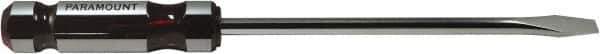 Paramount - Standard Slotted Screwdriver - Round Shank, Acetate Handle - Exact Tool & Supply