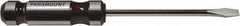 Paramount - Standard Slotted Screwdriver - Round Shank, Acetate Handle - Exact Tool & Supply
