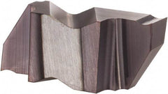 Hertel - 3125IG Grade HC225, 1/8" Cutting Width Carbide Grooving Insert - 0.18" Max Depth of Cut, Right Hand, .005 to .010" Corner Radius, TiAlN Finish - Exact Tool & Supply
