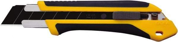 Olfa - Snap Utility Knife - 4.96" High Carbon Tool Steel Blade, Elastomer & Fiber Reinforced Polymer Handle, 1 Blade Included - Exact Tool & Supply