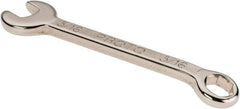 Proto - 5/16" 6 Point Combination Wrench - 3-7/16" OAL, Steel, Nickel Finish - Exact Tool & Supply