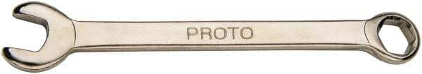 Proto - 9/32" 6 Point Combination Wrench - 3-13/32" OAL, Steel, Nickel Finish - Exact Tool & Supply