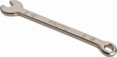 Proto - 3/16" 6 Point Combination Wrench - 3-1/32" OAL, Steel, Nickel Finish - Exact Tool & Supply