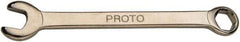 Proto - 1/4" 6 Point Combination Wrench - 3-1/8" OAL, Steel, Nickel Finish - Exact Tool & Supply