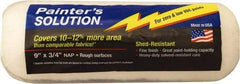 Wooster Brush - 3/4" Nap, 9" Wide Paint Roller Cover - Rough Texture, Woven - Exact Tool & Supply