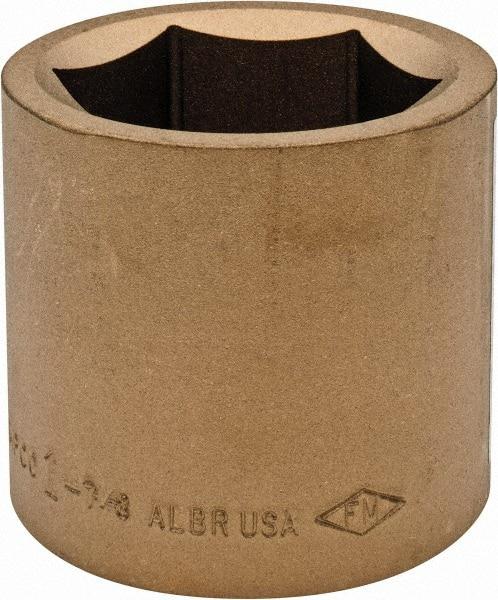 Ampco - 1-7/8", 3/4" Drive, Standard Hand Socket - 6 Points, 2-9/16" OAL, Aluminum Bronze - Exact Tool & Supply