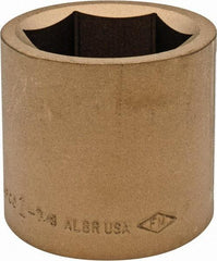 Ampco - 1-7/8", 3/4" Drive, Standard Hand Socket - 6 Points, 2-9/16" OAL, Aluminum Bronze - Exact Tool & Supply