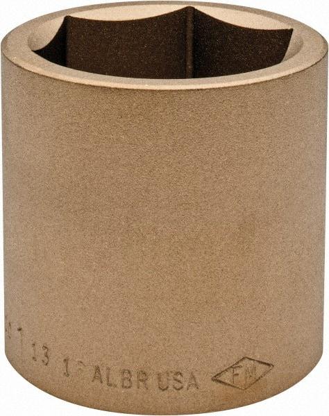 Ampco - 1-13/16", 3/4" Drive, Standard Hand Socket - 6 Points, 2-9/16" OAL, Aluminum Bronze - Exact Tool & Supply