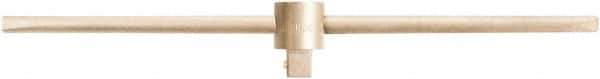 Ampco - 1/2" Drive Socket Sliding T-Handle - 12" OAL, Aluminum Bronze Finish - Exact Tool & Supply