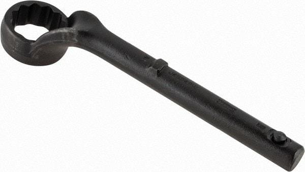 Proto - 2" 12 Point Pull Wrench - Single End, 13-1/2" OAL, Steel, Black Finish - Exact Tool & Supply