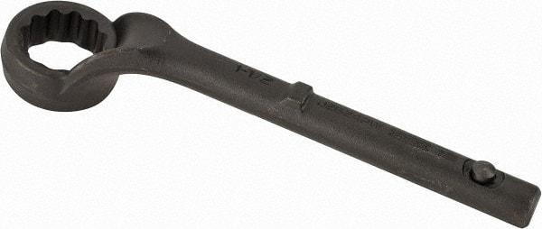 Proto - 1-1/2" 12 Point Pull Wrench - Single End, 10-15/16" OAL, Steel, Black Finish - Exact Tool & Supply
