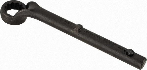 Proto - 1-3/16" 12 Point Pull Wrench - Single End, 10-11/16" OAL, Steel, Black Finish - Exact Tool & Supply