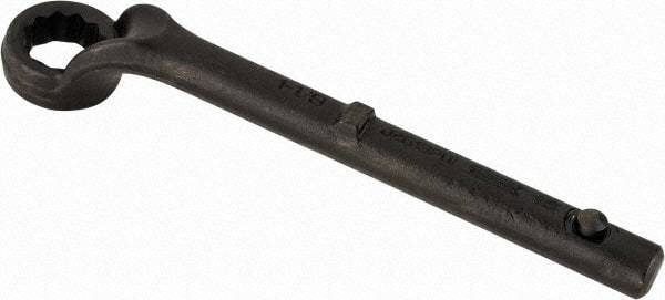 Proto - 1-1/8" 12 Point Pull Wrench - Single End, 10-11/16" OAL, Steel, Black Finish - Exact Tool & Supply