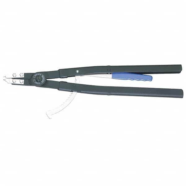 Gedore - Retaining Ring Pliers; Type: Internal ; Ring Size: 3-3/8 to 5-1/2 ; Features: Interchangeable Tips ; Minimum Ring Size (Decimal Inch): 3.3460 ; Tool Style: Internal Retaining Ring ; Maximum Ring Size (Decimal Inch): 5.5110 - Exact Tool & Supply