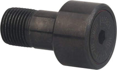 Accurate Bushing - 1-1/4" Roller Diam x 3/4" Width, 3/4" Stud Diam x 1-1/4" Length, Sealed Heavy Stud Cam Follower with Hex - Carbon Steel, 5/8" Thread Length, 3/4-16 Thread, 2" OAL, 4,060 Lb Dynamic Cap - Exact Tool & Supply