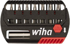 Wiha - 8 Piece, Bit Set - 5/32 to 1/4", 4 to 6mm Hex, Hex Point - Exact Tool & Supply