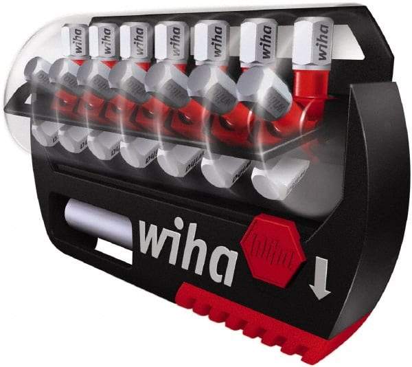 Wiha - 8 Piece, Bit Set - Torx, Phillips, Square Point - Exact Tool & Supply