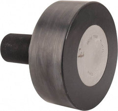 Accurate Bushing - 8" Roller Diam x 3" Width, 2-1/2" Stud Diam x 5-1/2" Length, Plain Stud Load Runner - Carbon Steel, 3-1/4" Thread Length, 2-1/2-12 Thread, 8-1/2" OAL, 35,800 Lb Dynamic Cap, 62,000 Lb Static Cap - Exact Tool & Supply