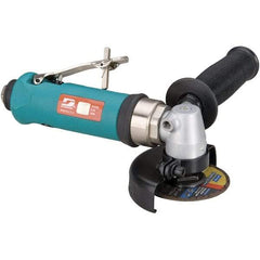 Dynabrade - 3" Wheel Diam, 18,000 RPM, Pneumatic Cutoff & Cutoff-Grinder Tool - Right Angle Handle, 1/4 NPT Inlet - Exact Tool & Supply