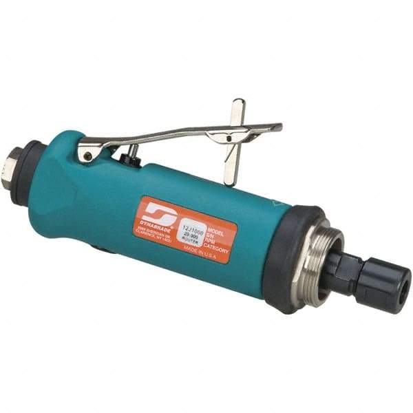 Dynabrade - 1/4 Inch Collet, 0.7 hp, 20,000 RPM Compact Router Motor - 1/4 NPT Inlet, 90 psi Air Pressure, 38 CFM - Exact Tool & Supply
