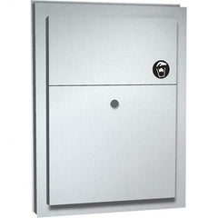 ASI-American Specialties, Inc. - Feminine Hygiene Product Receptacles Material: Stainless Steel Color: Silver - Exact Tool & Supply