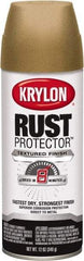 Krylon - Khaki (Color), 12 oz Net Fill, Textured, Rust Proof Enamel Spray Paint - 25 Sq Ft per Can, 12 oz Container - Exact Tool & Supply