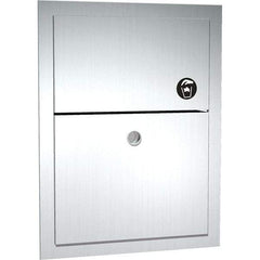 ASI-American Specialties, Inc. - Feminine Hygiene Product Receptacles Material: Stainless Steel Color: Silver - Exact Tool & Supply
