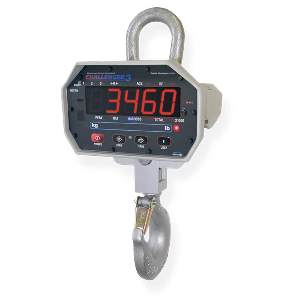 MSI - 1,000 Lb (500 Kg) 5-Digit LED Crane Scale - Exact Tool & Supply