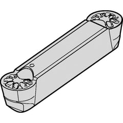 Kennametal - 0300A4R-P GUP Grade KCU10, 3mm Cutting Width Carbide Grooving Insert - Neutral, 1.5mm Corner Radius - Exact Tool & Supply