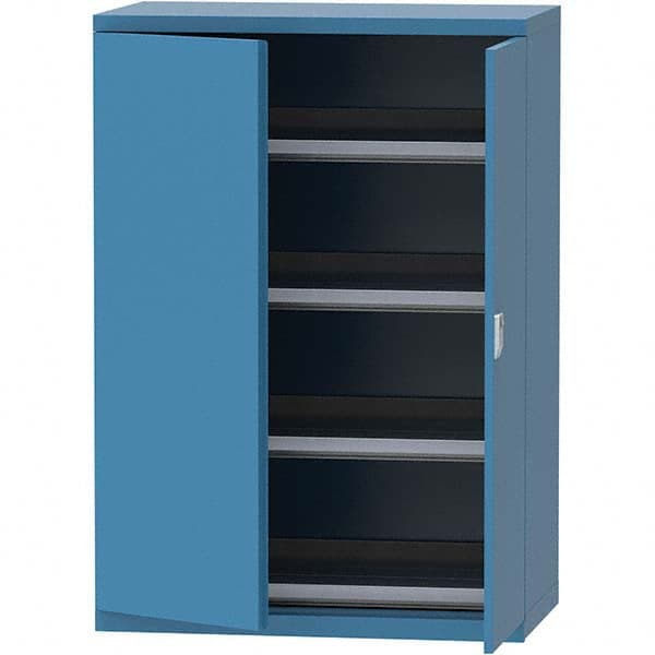 LISTA - 84 Compartment Bright Blue Steel Modular Storage Cabinet - Exact Tool & Supply
