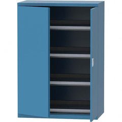 LISTA - 84 Compartment Bright Blue Steel Modular Storage Cabinet - Exact Tool & Supply