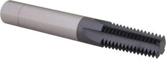 Scientific Cutting Tools - 1/2-14, 3/4-14 Thread, 1/2" Shank Diam, AlTiN+ Coating, Solid Carbide Straight Flute Thread Mill - 4 Flutes, 3-1/2" OAL, 1/2" Min Noml Diameter - Exact Tool & Supply
