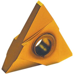 Tool-Flo - TNMA44 API Buttress Grade GP50D Edge Threading Insert - AlTiN Finish, 1/2" Inscribed Circle, Neutral Cut - Exact Tool & Supply