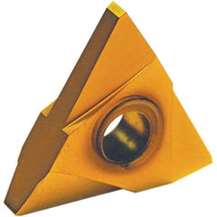 Tool-Flo - TNMA44 API Buttress Grade GP50D Edge Threading Insert - AlTiN Finish, 5/8" Inscribed Circle, Neutral Cut - Exact Tool & Supply