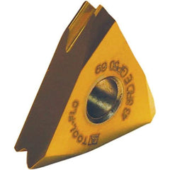 Tool-Flo - TNMA43 API Round Grade AC50D Internal On Edge Threading Insert - AlTiN Finish, 8" Internal TPI, 1/2" Inscribed Circle, Neutral Cut - Exact Tool & Supply