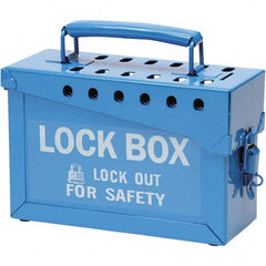 Brady - Group Lockout Boxes Portable or Wall Mount: Portable Maximum Number of Padlocks: 13 - Exact Tool & Supply